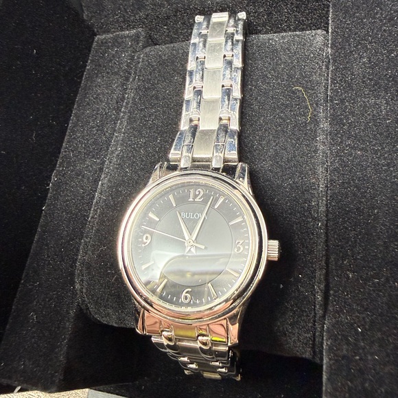 Bulova 96L307 Silver Tone Stainless Steel Women\'s Watch